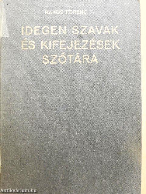 Idegen szavak és kifejezések szótára