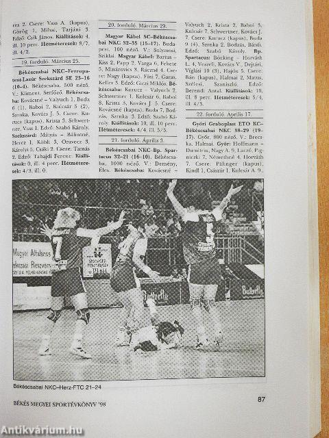 Békés megyei Sportévkönyv '98