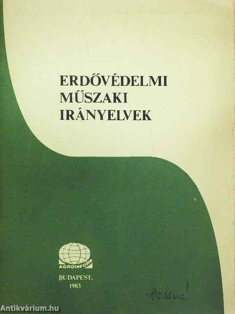 Erdővédelmi műszaki irányelvek