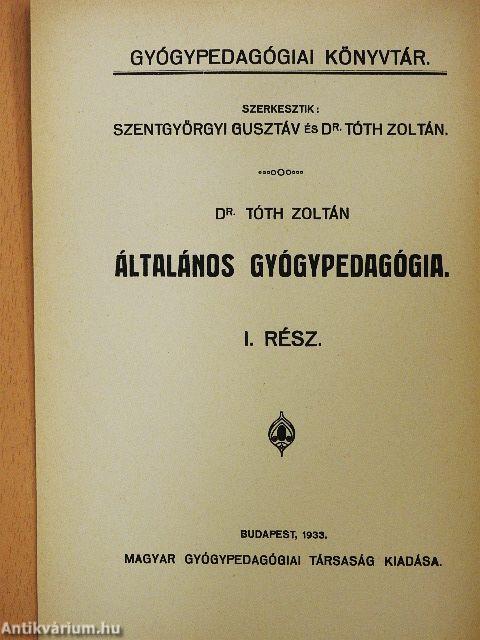 Általános gyógypedagógia I.