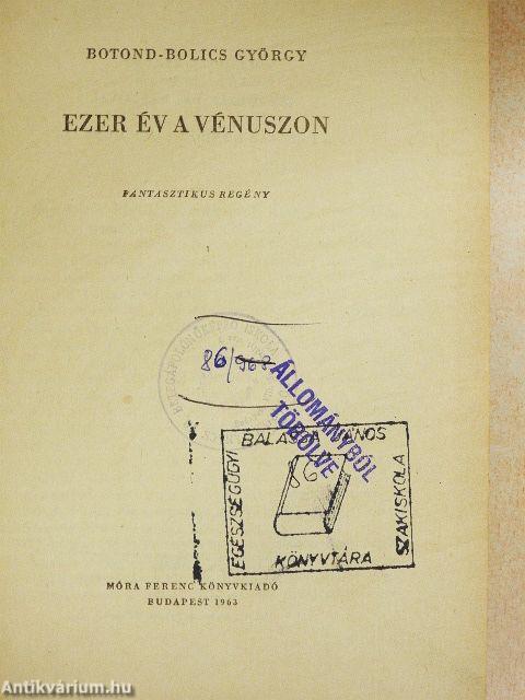 Ezer év a Vénuszon