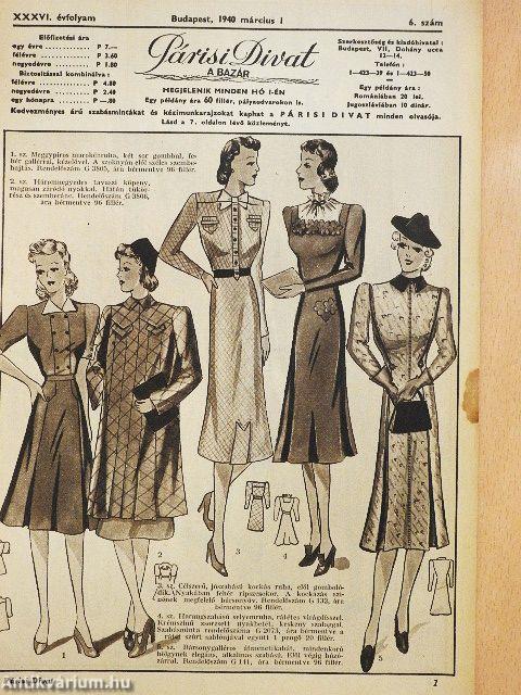Párisi divat 1940. március 1.