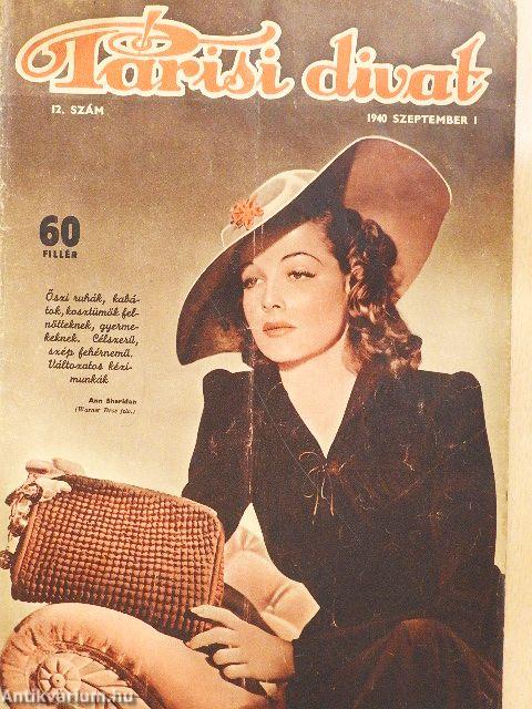 Párisi divat 1940. szeptember 1.