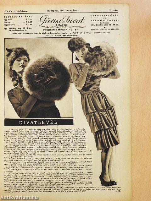 Párisi divat 1941. december 1.