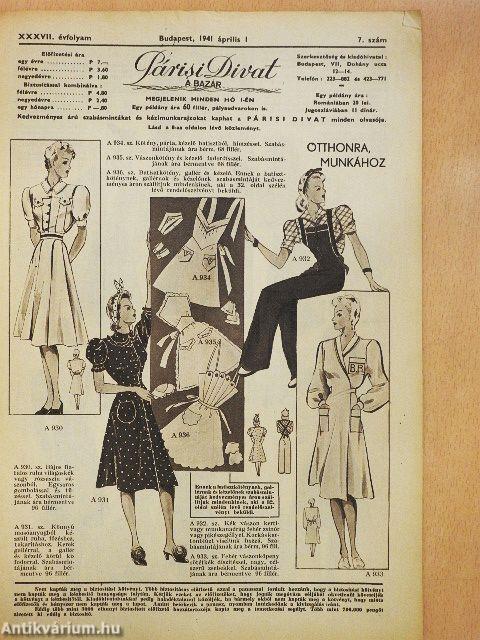 Párisi divat 1941. április 1.