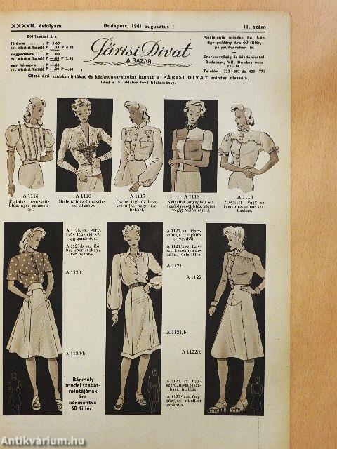 Párisi divat 1941. augusztus 1.