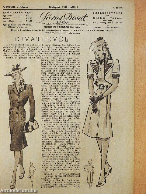 Párisi divat 1942. április 1.
