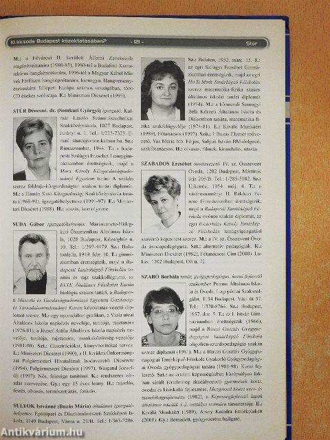 Ki kicsoda Budapest közoktatásában? 2002