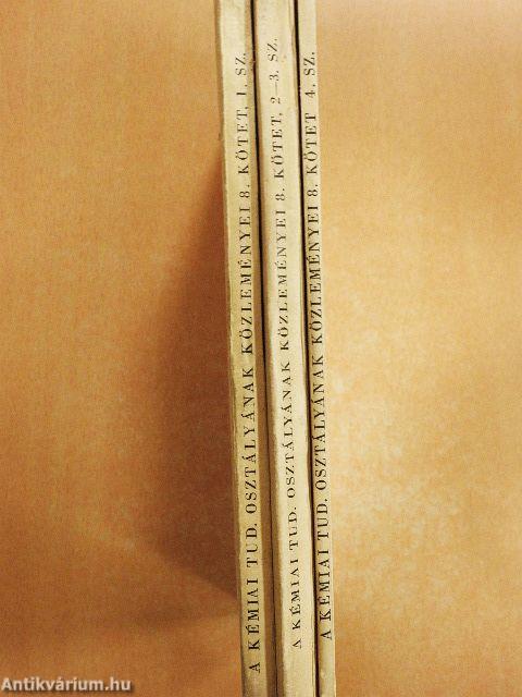 A Magyar Tudományos Akadémia Kémiai Tudományok Osztályának Közleményei 1957/1-4.