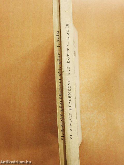 A Magyar Tudományos Akadémia Műszaki Tudományok Osztályának közleményei 1955/1-4.