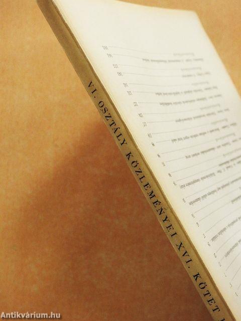 A Magyar Tudományos Akadémia Műszaki Tudományok Osztályának közleményei 1955/1-4.