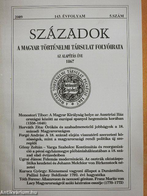 Századok 2009/5. 