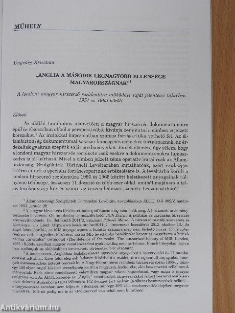 "Anglia a második legnagyobb ellensége Magyarországnak"