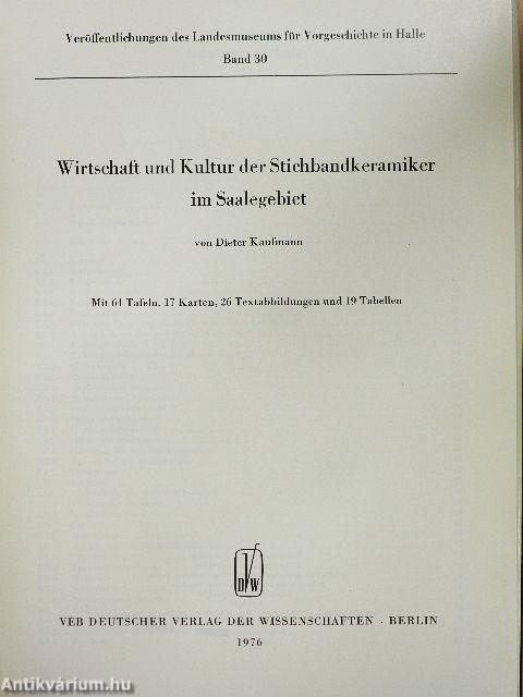 Wirtschaft und Kultur der Stichbandkeramiker im Saalegebiet