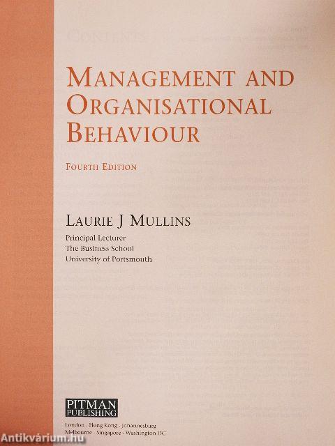 Management and Organisational Behaviour