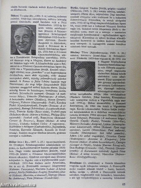 Színházi Kislexikon