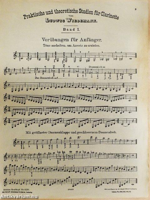 Praktische und theoretische Studien für Clarinette I.