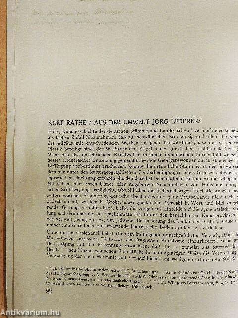 Aus der Umwelt Jörg Lederers