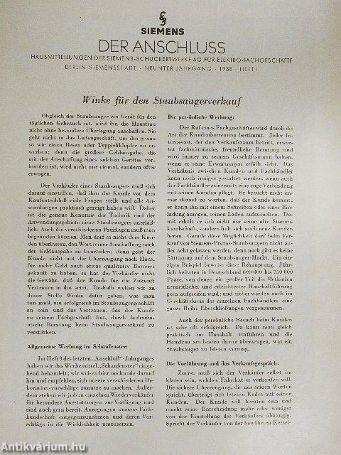Siemens - Der Anschluss 1938/1-9