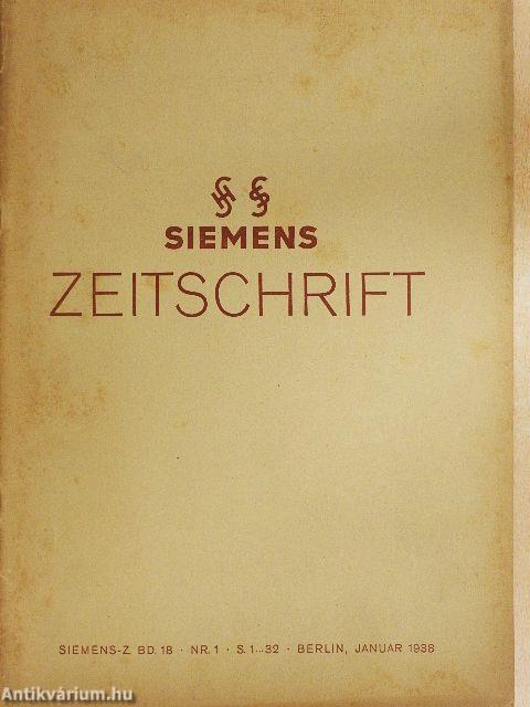 Siemens Zeitschrift 1938-1939 (vegyes számok) (10 db)