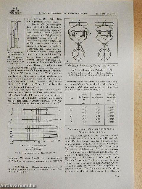 Siemens Zeitschrift 1938-1939 (vegyes számok) (10 db)