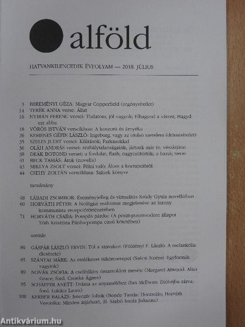 Alföld 2018. július