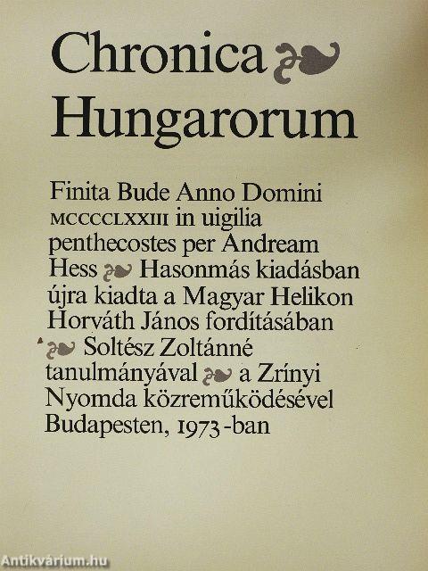 Chronica Hungarorum 1473