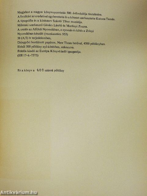 Chronica Hungarorum 1473