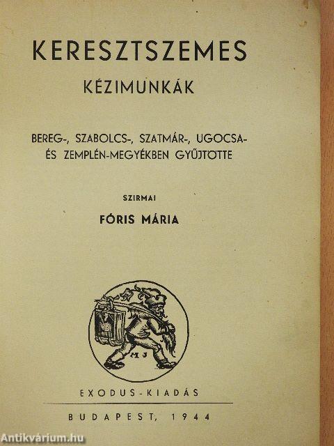 Keresztszemes kézimunkák