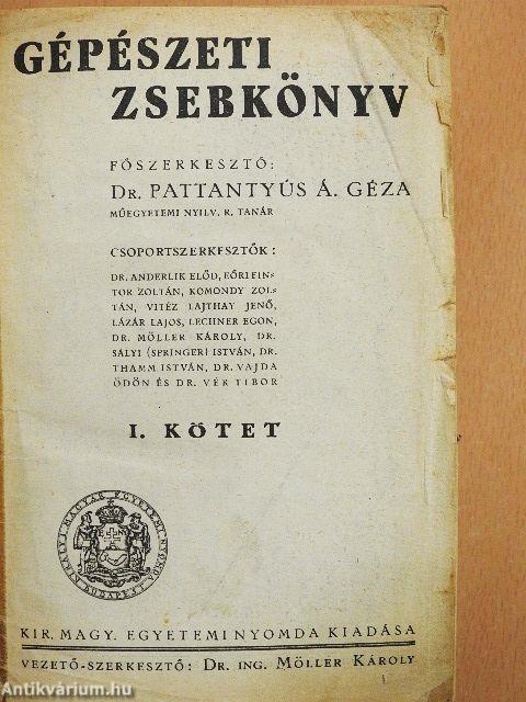 Gépészeti zsebkönyv I-II.