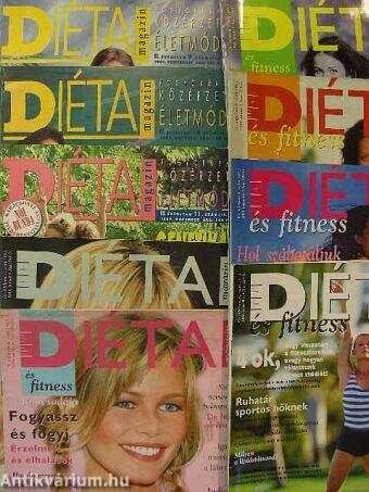 Diéta Magazin 1997-1999 (vegyes számok, 9 db)