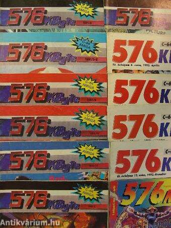 576 KByte 1991-1998. (vegyes számok) (15 db)