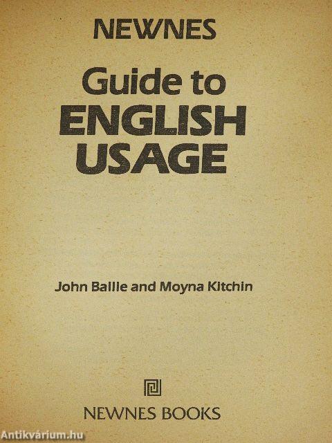 Guide to English Usage