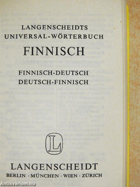 Langenscheidts Universal-Wörterbuch Finnisch