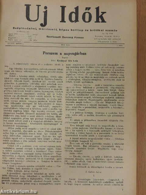 Uj Idők 1930. január-június (fél évfolyam)
