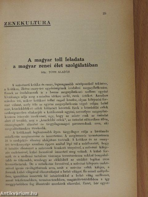 Zenei szemle 1929/III-IV. (Solymos Péter könyvtárából)