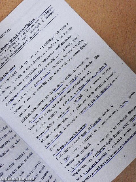 Alapok a neveléselmélet tanulmányozásához