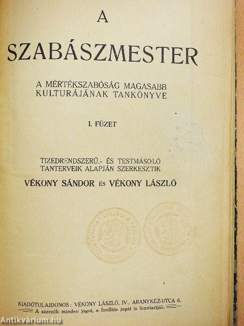 A szabászmester I-X.