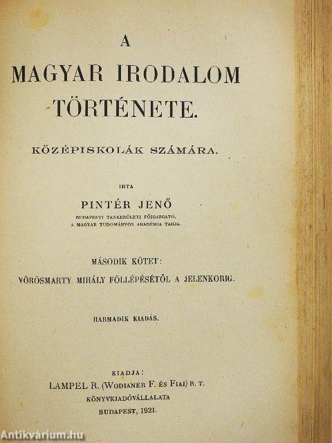 A magyar irodalom története I-II.