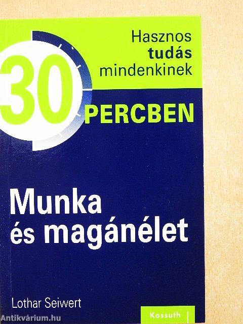 Munka és magánélet