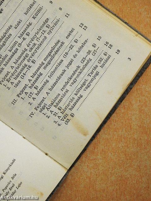 A családjogi törvény