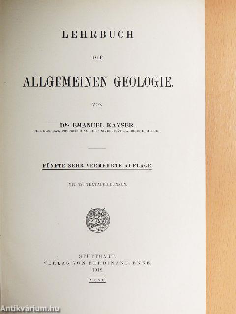 Lehrbuch der Allgemeinen Geologie