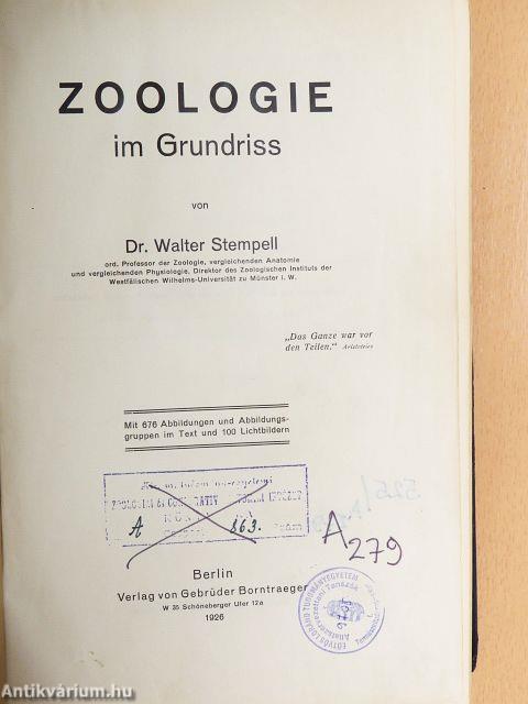 Zoologie im Grundriss