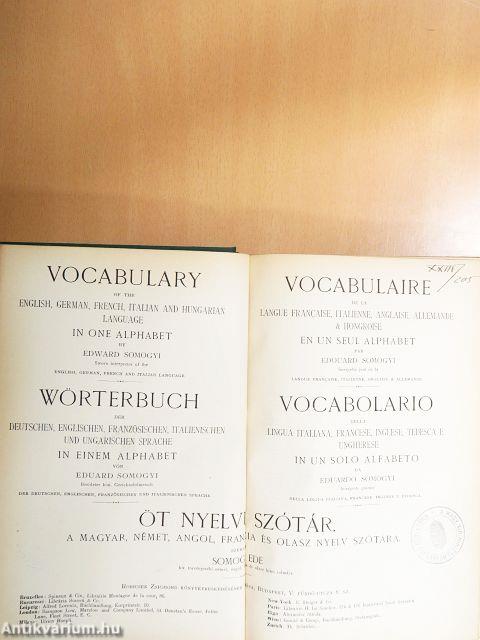 Öt nyelvű szótár II. (töredék)