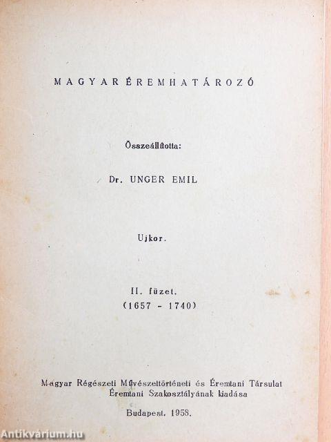 Magyar éremhatározó II.