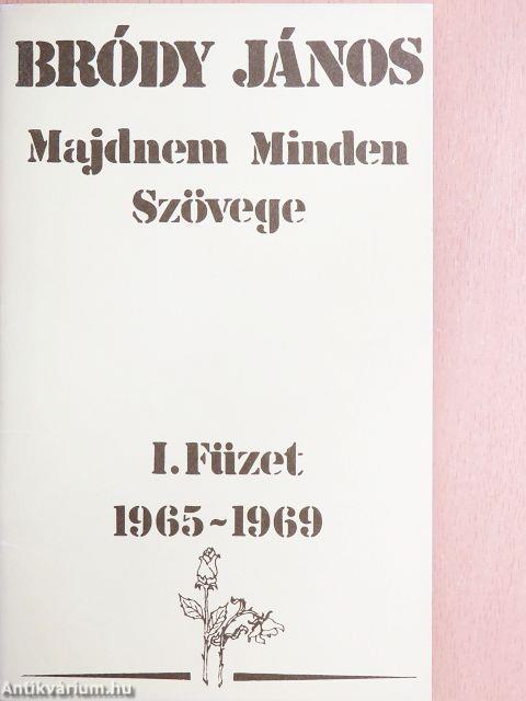 Bródy János Majdnem Minden Szövege I.