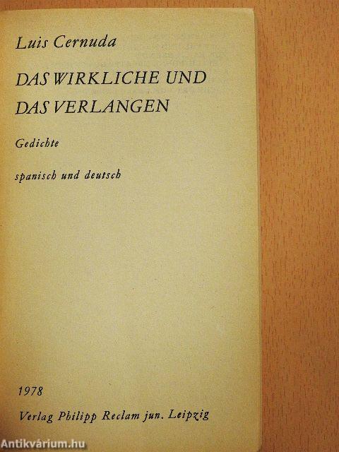 Das Wirkliche und das Verlangen