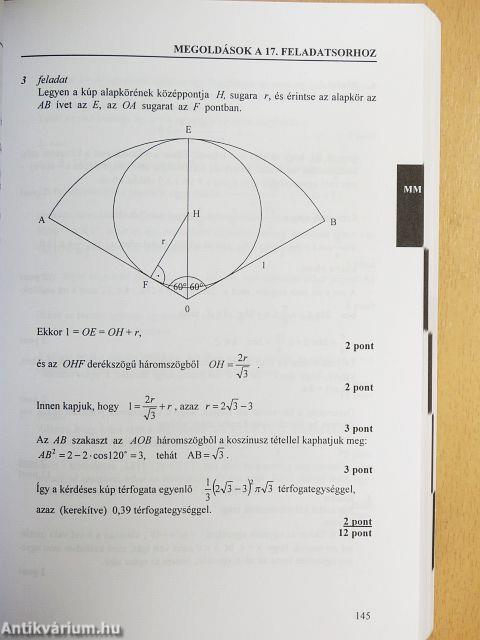 Matematika, közgazdaságtan, történelem felvételi feladatok és megoldások 2001
