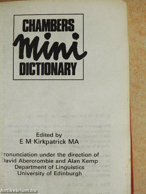 Chambers Mini Dictionary