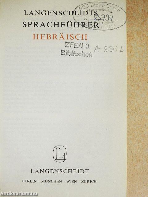Langenscheidts Sprachführer Hebräisch